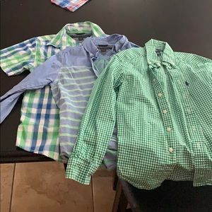 Tommy Hilfiger Ralph Lauren Boys Shirts Size 7 8